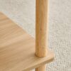 Modern 2 Tier Coffee Table For Living Room Furniture, Rectangular Center Table With Open Storage Shelf, Rounded Rubberwood Legs, Stable And Durable - Burly Wood - Image 18