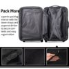 3 Piece Luggage Sets Hardside Spinner Suitcase With Tsa Lock - Blue - Image 4