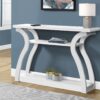Accent Console Table For Entryway, Contemporary Convenient Design - White - Image 3