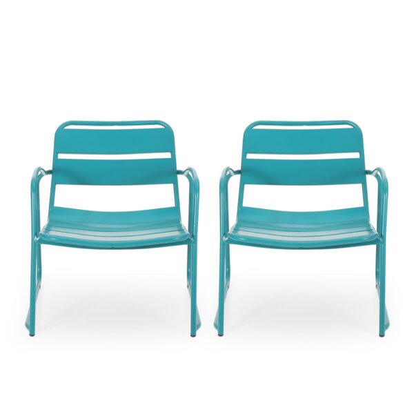 Contemporary Conrad Chair Outdoor Seating - Teal