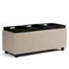 Avalon - Storage Ottoman - Satin Cream - Image 4