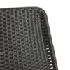 Aluminum And Rattan Chat Set, Outdoor Patio Set Includes Rattan Dining Chair Set Of 2 And C Shaped Side Table - Dark Brown - Image 10