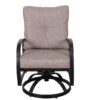Modern Dining Swivel Chair With Back And Seat Cushion (Set of 2) - Antique Bronze - Image 6