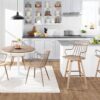 Dakota - Industrial Dining Table - White / Brown - Image 4