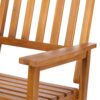 Acacia Indoor Rocking Chair, Outdoor Solid Patio Furniture New Style - Light Brown - Image 21