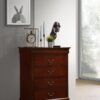 4 Drawer Chest Traditional Style - Cherry - Image 4