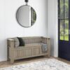 Acadian - Entryway Storage Bench - Distressed Gray - Image 4