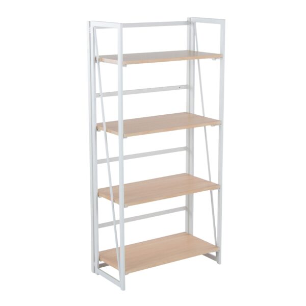 Dakota - Contemporary Bookcase - White / Natural