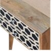 Inlay - Bone Scandi Bedside Table - Oak - Image 5