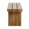Nahanni - Rustic Acacia Wood Bench With Slat Design - Natural - Image 6