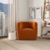 Delaney - Swivel Chair - Burnt Orange - Image 8