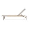 Hargrove - Outdoor Patio Aluminun Chaise Lounge, Outdoor Mesh Seat - Natural / Silver - Image 12