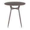 Clara - Industrial Round Dinette Table - Espresso - Image 5