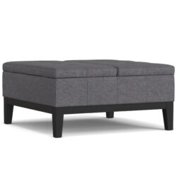 Dover - Lift Top Coffee Table Storage Ottoman - Gray