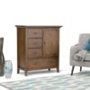 Redmond - Medium Storage Cabinet - Rustic Natural Aged Brown - Image 9