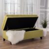 Juliana - Storage Ottoman With Extra Seating - Green - Image 4