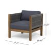 Charlotte - Outdoor And Rope 4 Seater Chat Set With Cushions - Teak - Image 16