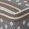 Mapleton - Outdoor / Indoor Pouf - Beige Gray / White - Image 4