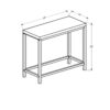 Accent Table, Side Transitional Durable Construction - Gray - Image 6
