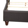 Full Upholstered Bed Transitional - Black - Image 4