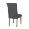 Contemporary Dining Chair (Set of 2) With Button Tufted Design - Charcoal - Image 7
