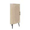 Corner Cabinet, Rattan Door, Freestanding Corner Tables For Small Spaces, Corner Shelf Stand For Living Room, Kitchen, Bathroom, Bedroom - Natural - Image 5