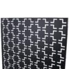 Outdoor / Indoor Privacy Screen Metal Privacy Screen, Freestanding Decorative Privacy Screen For Deck Balcony Patio - Black - Image 6