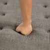 Convertible Ottoman Sleeper With Memory Mattress - Gray - Gray - Image 16