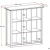 Artisan - 9 Cube Bookcase And Storage Unit - White - Image 2