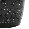 Boho Mosaic Side Table With Ceramic Tile Top - Black - Image 5