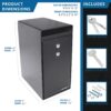 0 27 Cu Ft Dual Key Depository Safe - Black - Image 7