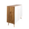 Sideboard Buffet Cabinet With 3 Drawers & 2 Doors, Buffet Cabinet With Adjustable Shelves For For Living Room Dining Room Hallway, Kitchen - White - Image 15