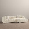 Beatrice - Modern Tufted Right Sectional Sofa - Ivory - Image 12