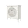 3 Drawer Cabinet With Hollow Carved 3 Drawer Dresser Storage Chest With Metal Handles For Entryway Living Room Bedroom - Beige - Image 13