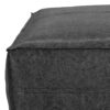 Brody - Large Square Coffee Table Pouf - Distressed Black - Image 4
