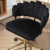 Modern Home Office Desk Chair With Adjustable Height And Swivel Wheels - Black - Image 11