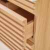 Wall Mounted & Floating Single Vanity With Ceramic Sink - Natural Walnut - Image 9