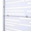 Outdoor & Indoor Freestanding Metal Privacy Screen, Decorative Privacy Fence Panels - White - Image 7
