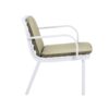 Luna - Outdoor Patio Pp 3 Pieces Chat Set Frame With Cushions Durable And Stylish Seating - Green / White - Image 7
