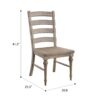 Ludin - Ladderback Dining Chairs, (Set of 2) - Taupe - Image 5