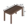 Albany - Solid Wood Dining Table For 6, Small Kitchen And Breakfast Table - Espresso - Image 3