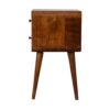 Mini Curved Nightstand - Beige Brown - Image 9