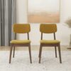 Carlos - Solid Back Side Chair (Set of 2) - Dark Yellow - Image 2