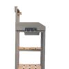 Outdoor Potting - Bench, Workstation Table With Cabinet For Backyard Garden Supplies - Gray / Brown - Image 13
