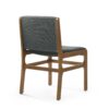 Contemporary Dining Chair Set Upholstered Fabric With Rubberwood Frame - Dark Gray - Image 9