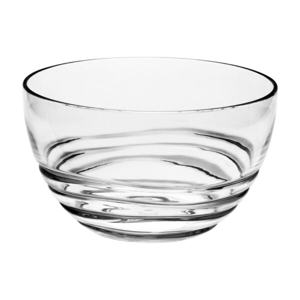 Swirl Acrylic Serving Bowls Unbreakable Small Plastic Bowls For Soup Salad Cereal Bpa Free - Clear