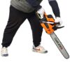 62Cc Gas Powered Chainsaw 2 Cycle Handheld Cordless Chain Saw Aluminium 18" And 20" Guide Bar - Orange - Image 26