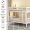 Twin Over Twin Bunk Bed & Ladder - White - Image 6