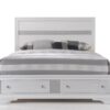 Naima - Queen Bed With Storage - White - Image 3