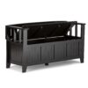 Acadian - Entryway Storage Bench - Black - Image 2